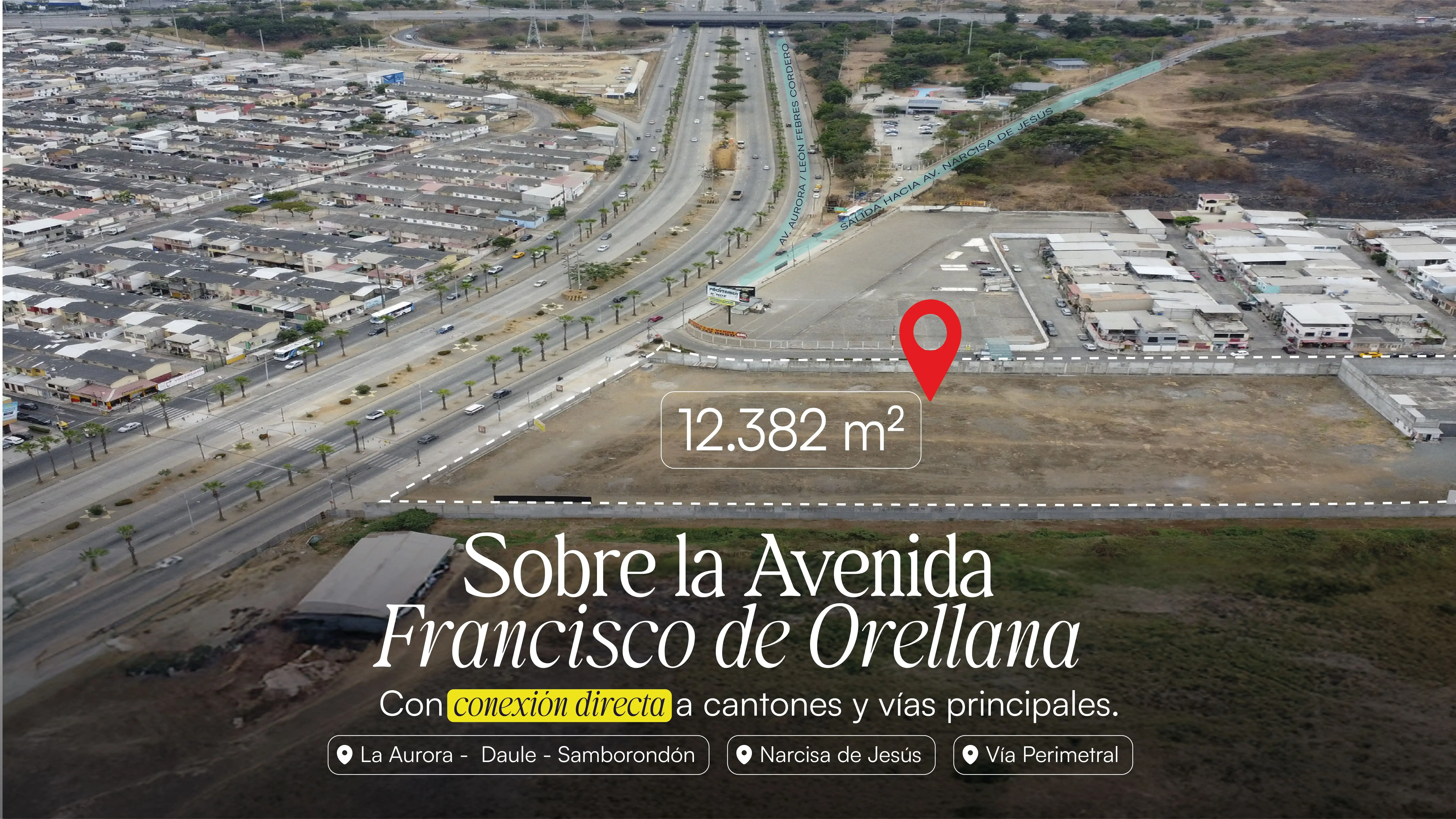 Vista desde la avenida principal